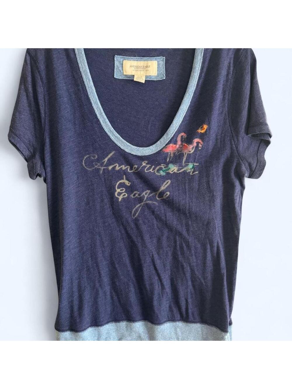 American Eagle Outfitters navy blue tee